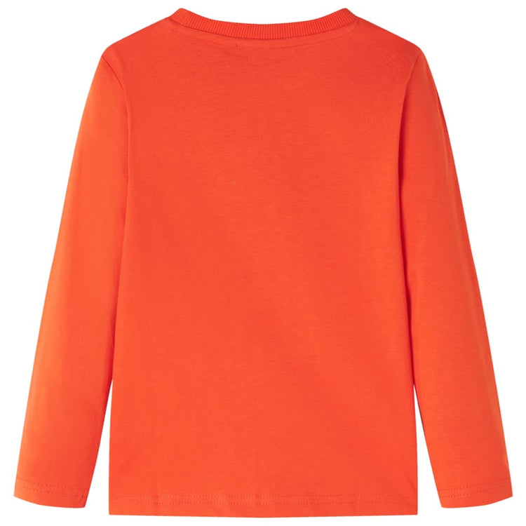 Vidaxl -Kinderhemd mit langen Ärmeln 140 leuchtend orange