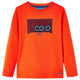Vidaxl -Kinderhemd mit langen Ärmeln 104 leuchtend orange