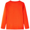 Vidaxl -Kinderhemd mit langen Ärmeln 104 leuchtend orange