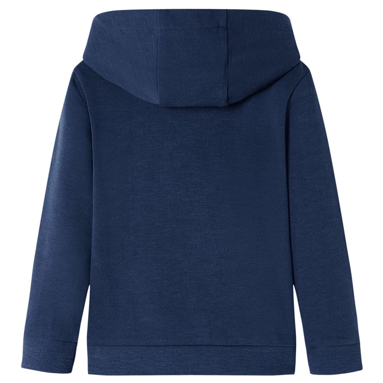 Vidaxl Kinderpullover mit Hood 92 gemischtes Marineblau und Orange