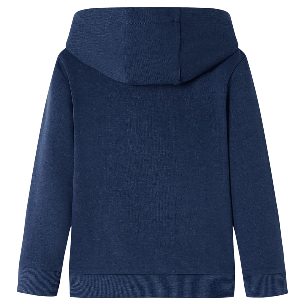 Vidaxl Kinderpullover mit Hood 104 gemischtes Marineblau und Orange
