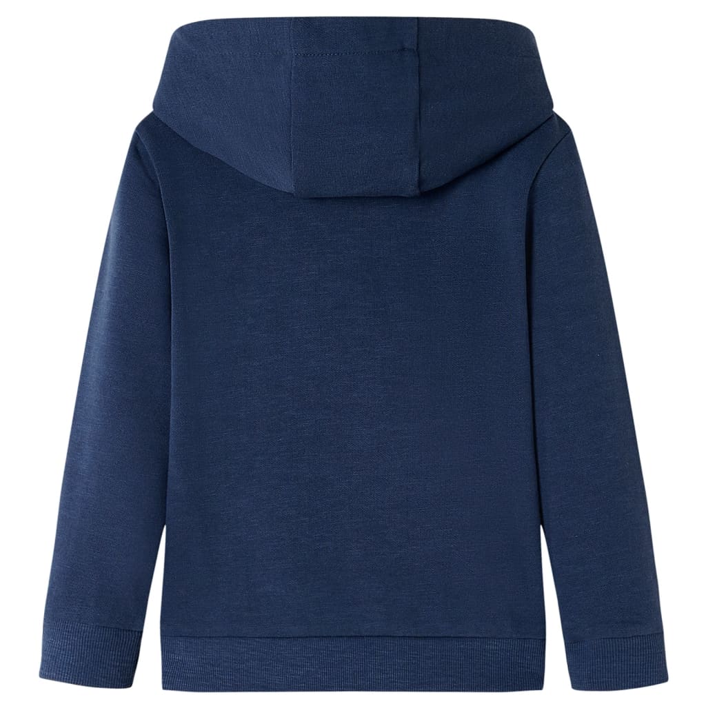 Vidaxl Kinderpullover mit Hood 140 gemischtes Marineblau und Orange