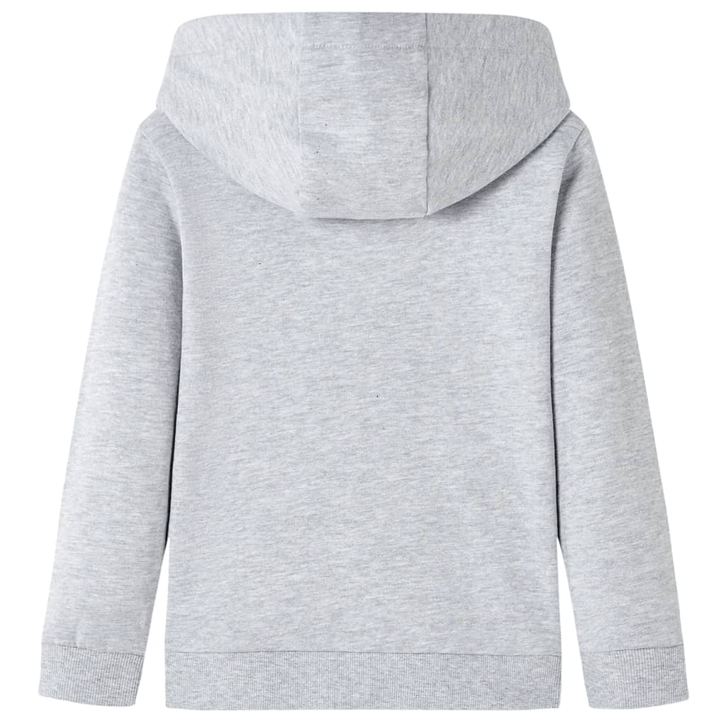 Vidaxl -Kinderpullover mit Hood 92 gemischt Grau und Orange