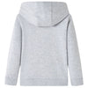 Vidaxl Kinderpullover mit Motorhaube 116 gemischtes Grau und Orange