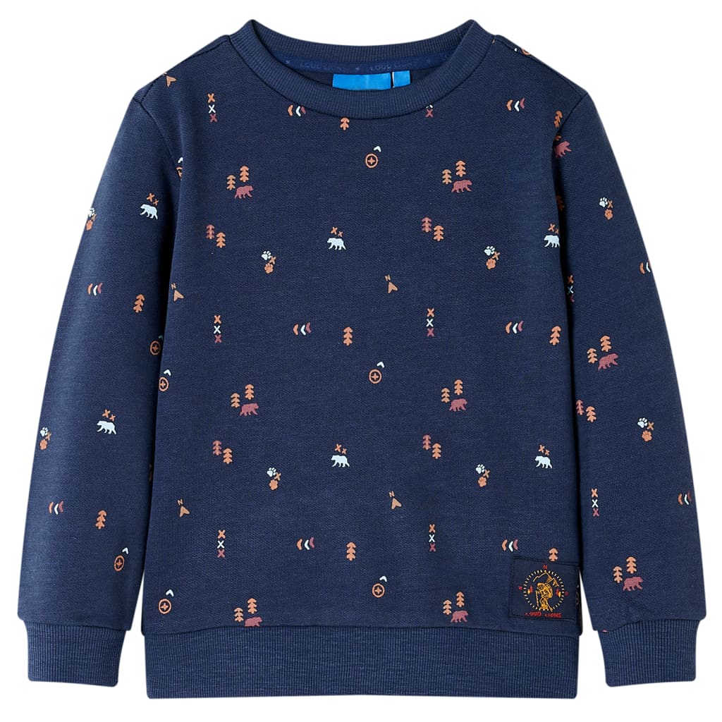 Vidaxl Kinderpullover 92 gemischtes Marineblau