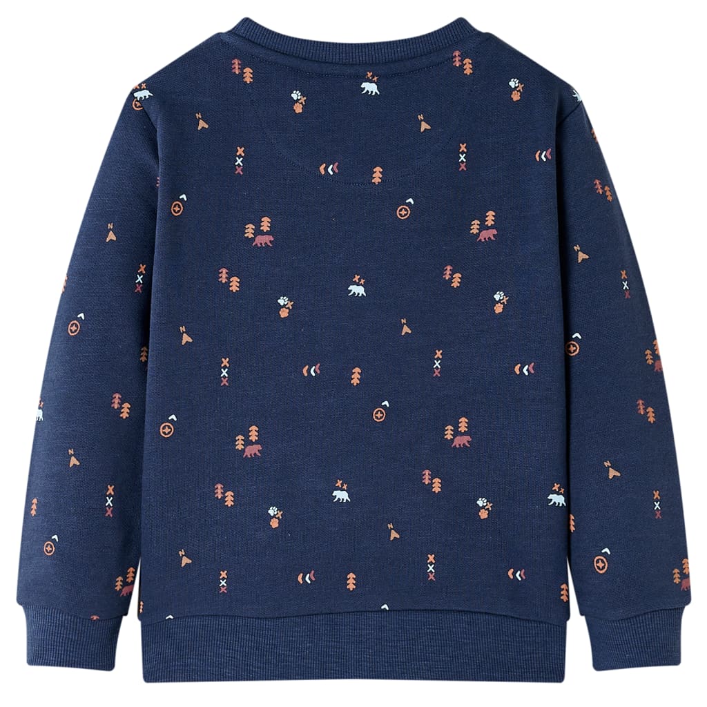 Vidaxl Kinderpullover 92 gemischtes Marineblau