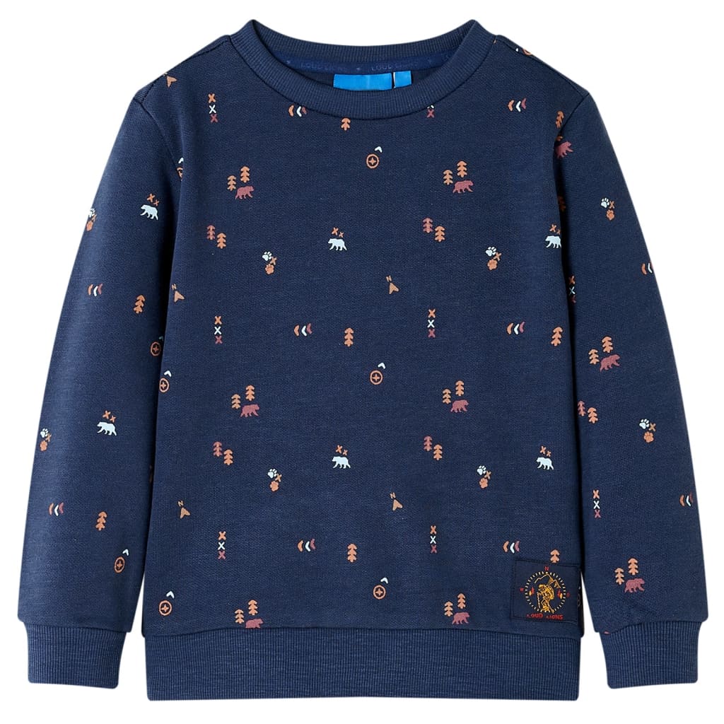 Vidaxl Kinderpullover 116 gemischtes Marineblau