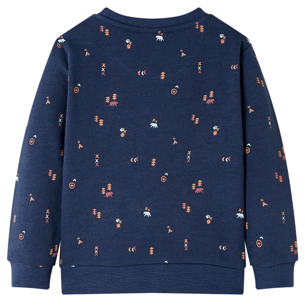 Vidaxl Kinderpullover 128 gemischtes Marineblau