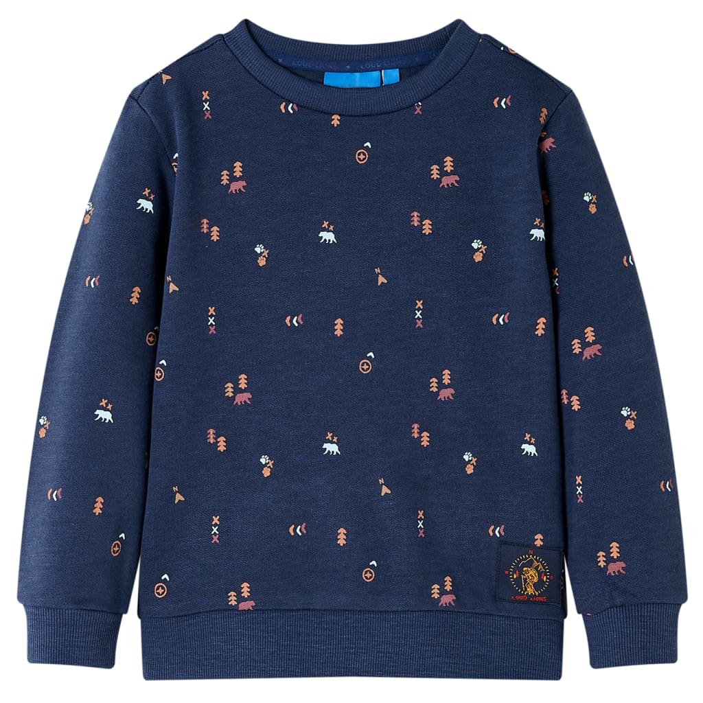 Vidaxl Kinderpullover 140 gemischtes Marineblau