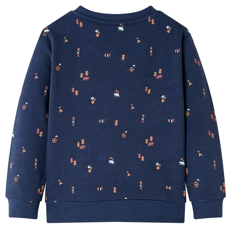 Vidaxl Kinderpullover 140 gemischtes Marineblau
