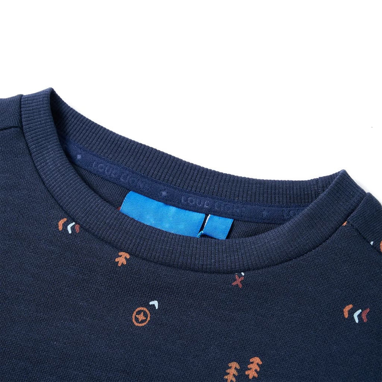 Vidaxl Kinderpullover 140 gemischtes Marineblau