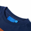 Vidaxl Kinderhemd mit langen Ärmeln 104 Marineblau