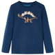 Vidaxl Kinderhemd mit langen Ärmeln 104 Marineblau