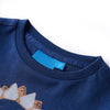 Vidaxl Kinderhemd mit langen Ärmeln 104 Marineblau