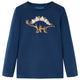 Vidaxl Kinderhemd mit langen Ärmeln 116 Marineblau