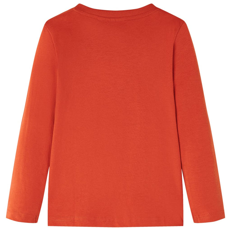 Vidaxl -Kinderhemd mit langen Ärmeln 92 Orange