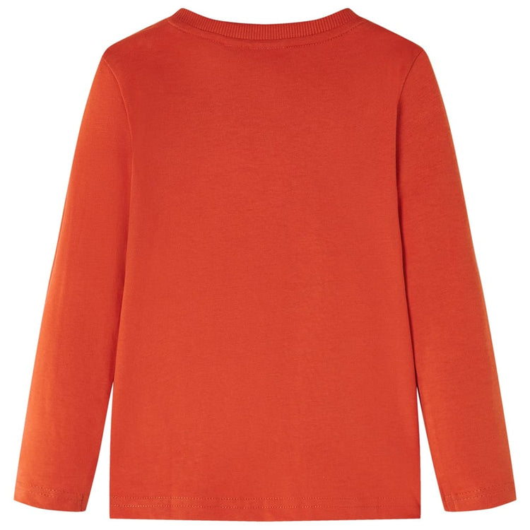 Vidaxl -Kinderhemd mit langen Ärmeln 104 Orange