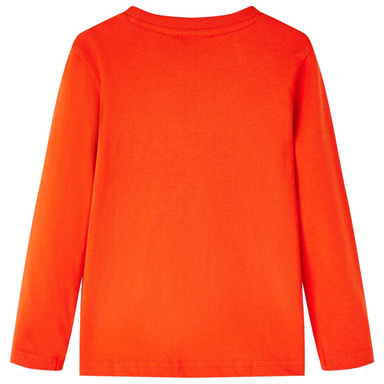 Vidaxl Kinderhemd mit langen Ärmeln 92 Brightroranje