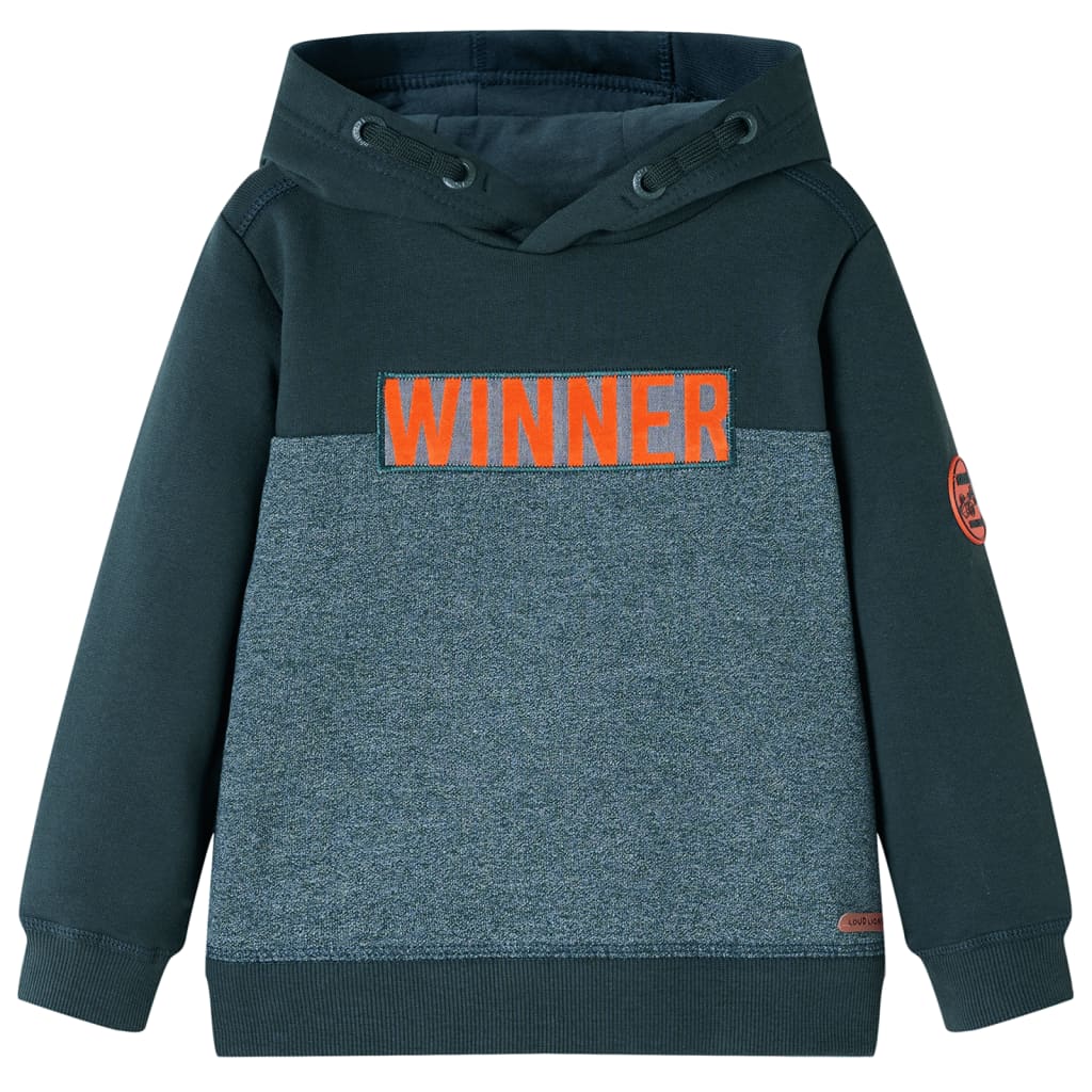 Vidaxl Kinderpullover mit Hood 104 Dark Green