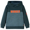 Vidaxl Kinderpullover mit Hood 128 dunkelgrün