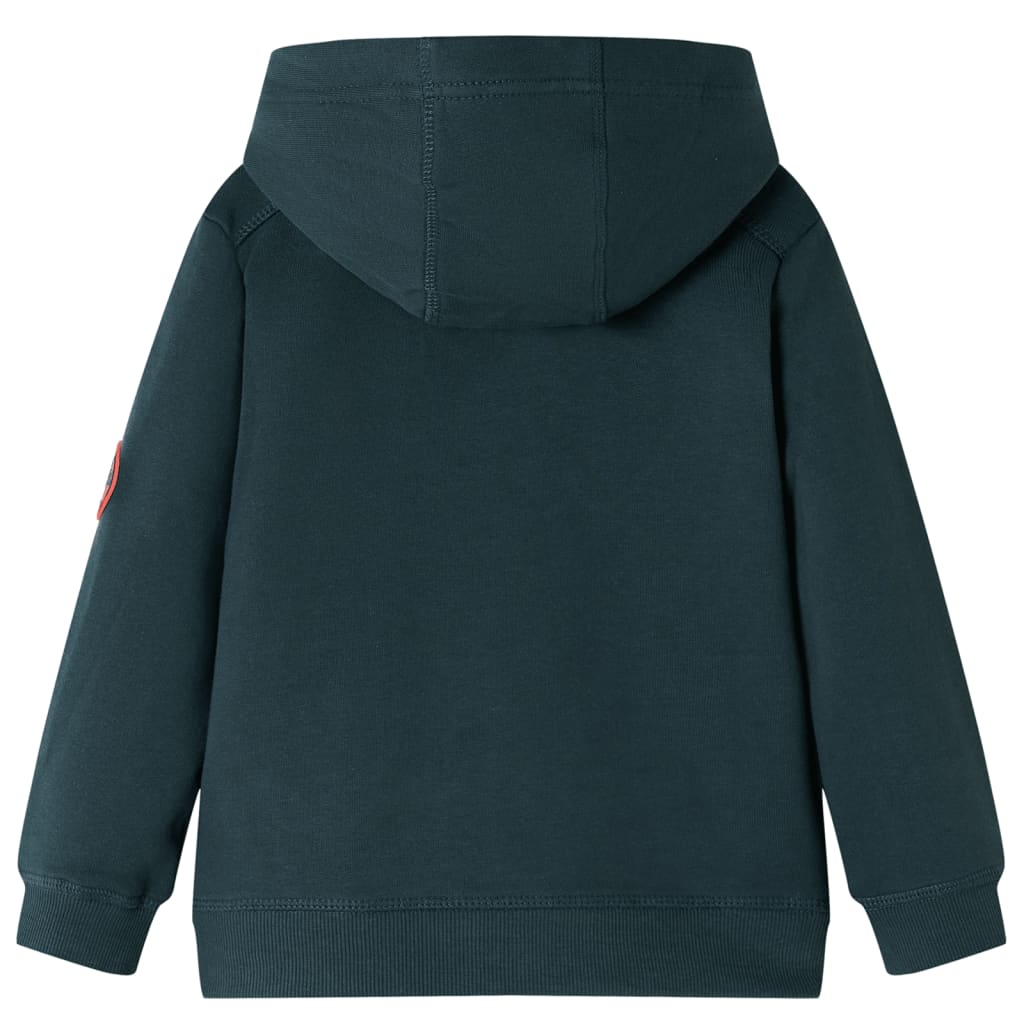 Vidaxl Kinderpullover mit Hood 128 dunkelgrün