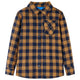 Vidaxl Kinderhemd kariert 92 Cognac farbig und blau