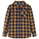 Vidaxl Kinderhemd kariert 104 Cognac farbig und blau
