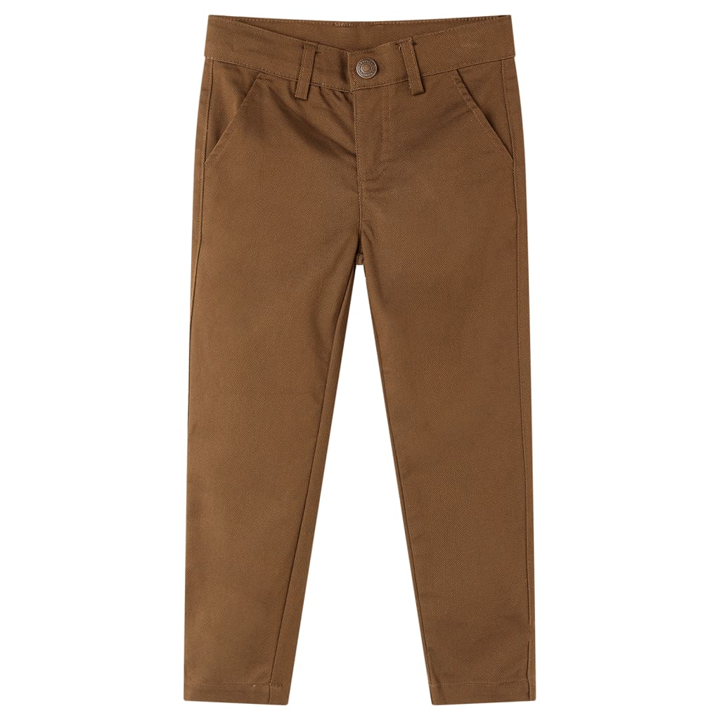Vidaxl Kinderbroek 116 Cognac gefärbt