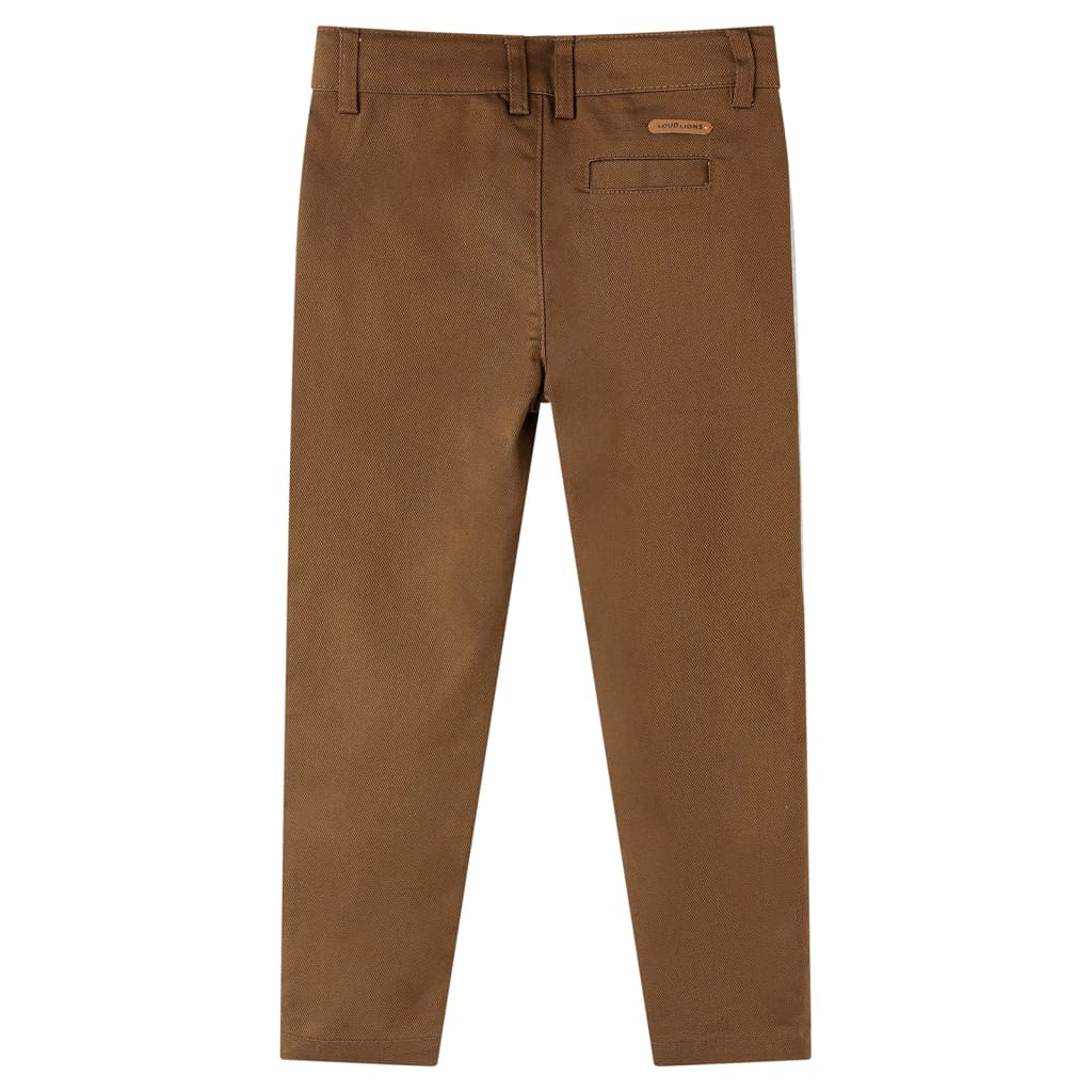 Vidaxl KinderBroek 128 Cognac gefärbt