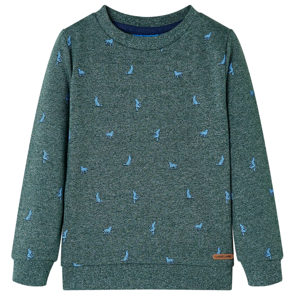 Vidaxl Kinderpullover 104 gemischt dunkelgrün
