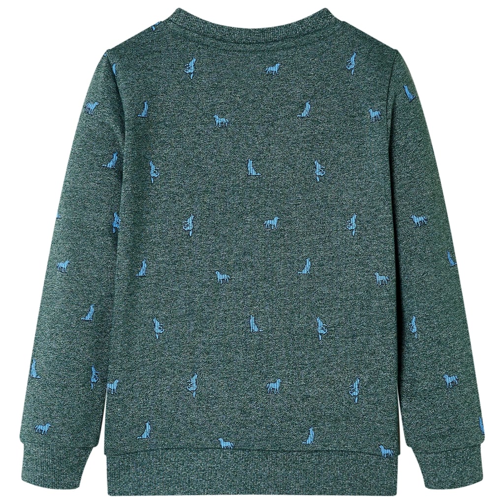 Vidaxl Kinderpullover 128 gemischt dunkelgrün