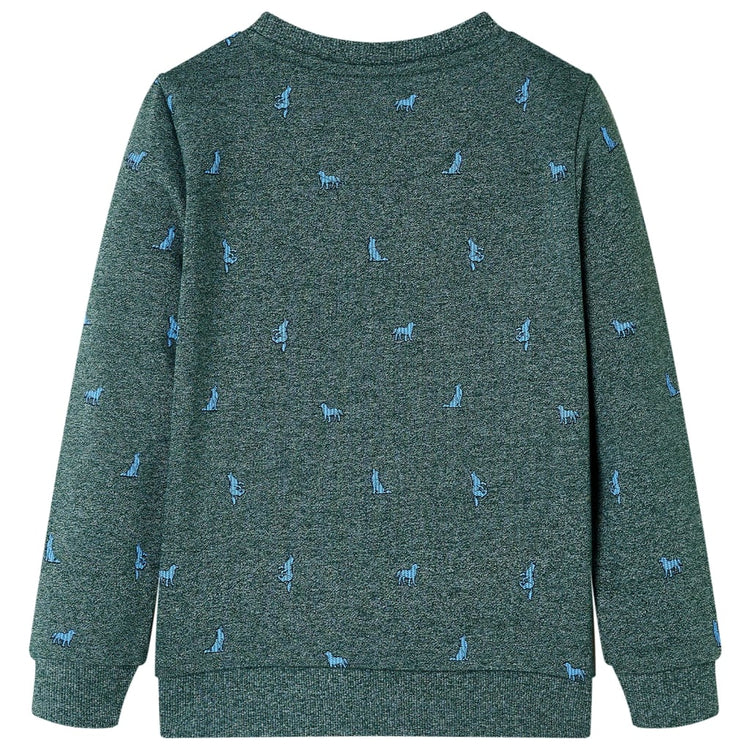 Vidaxl Kinderpullover 128 gemischt dunkelgrün