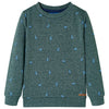 Vidaxl Kinderpullover 140 gemischt dunkelgrün
