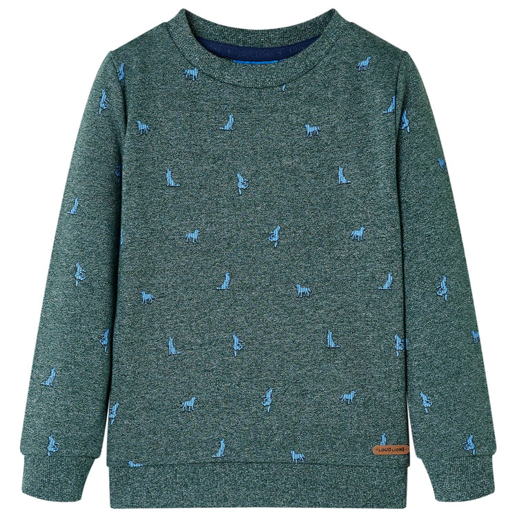 Vidaxl Kinderpullover 140 gemischt dunkelgrün