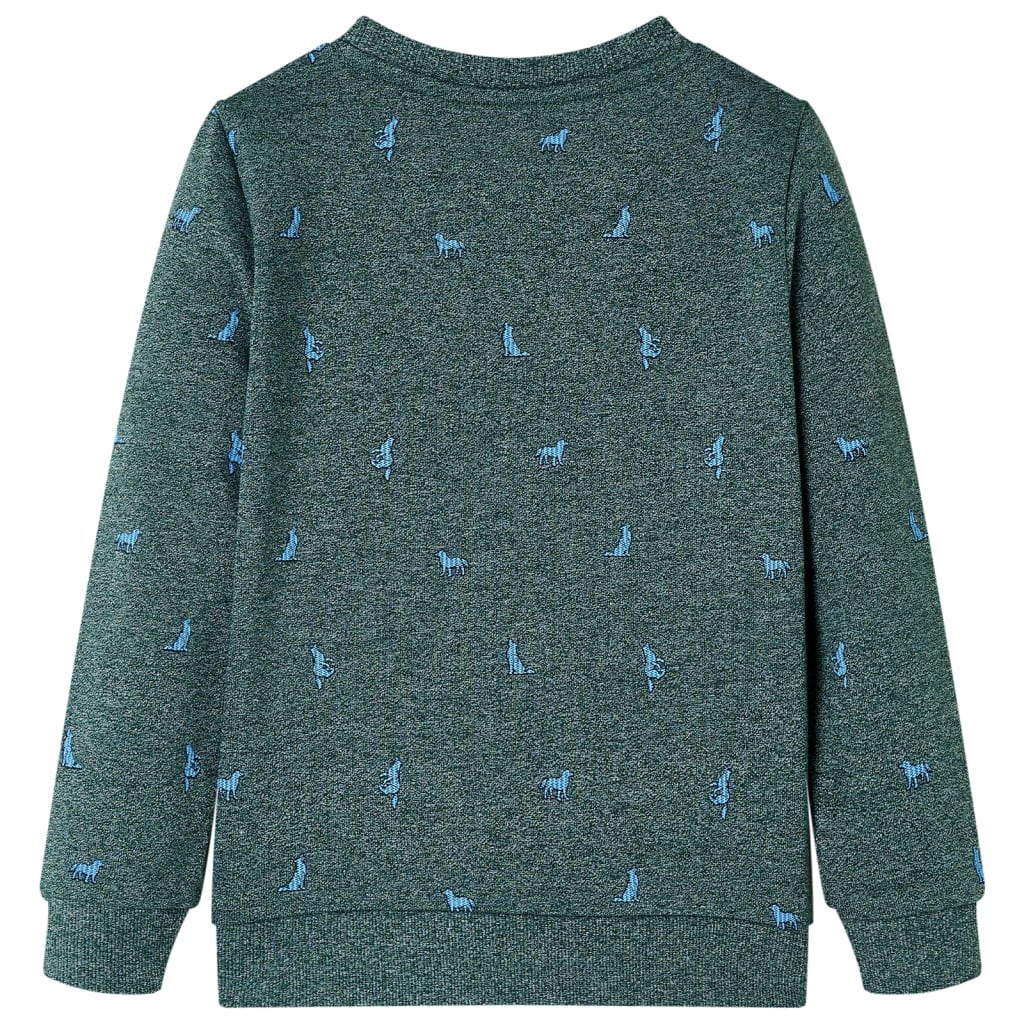 Vidaxl Kinderpullover 140 gemischt dunkelgrün
