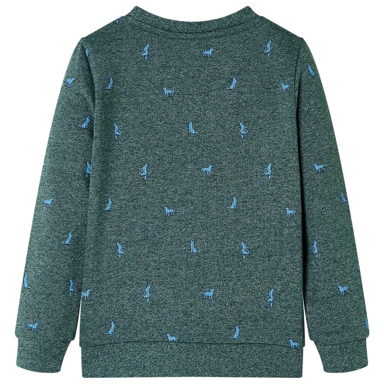 Vidaxl Kinderpullover 140 gemischt dunkelgrün
