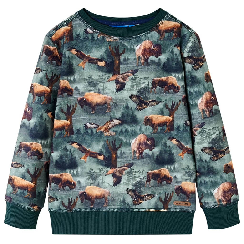 Vidaxl Kinderpullover 92 Dunkelgrün