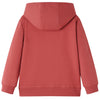 Vidaxl -Kinderpullover mit Hood 128 rot -Brown
