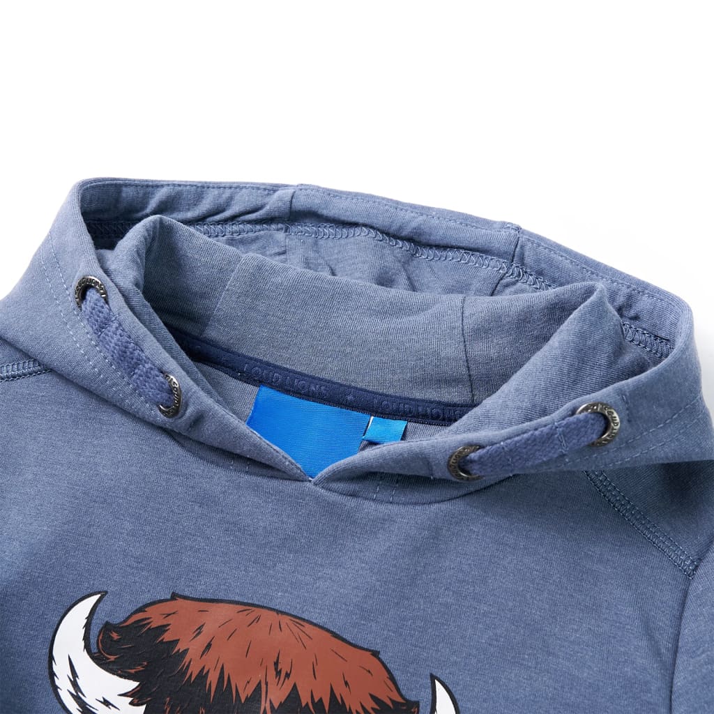 Vidaxl Kinderpullover mit Hood 92 gemischt Blau