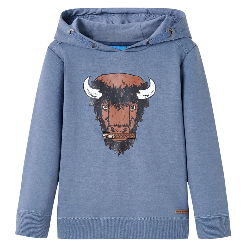 Vidaxl Kinderpullover mit Hood 104 gemischt Blau