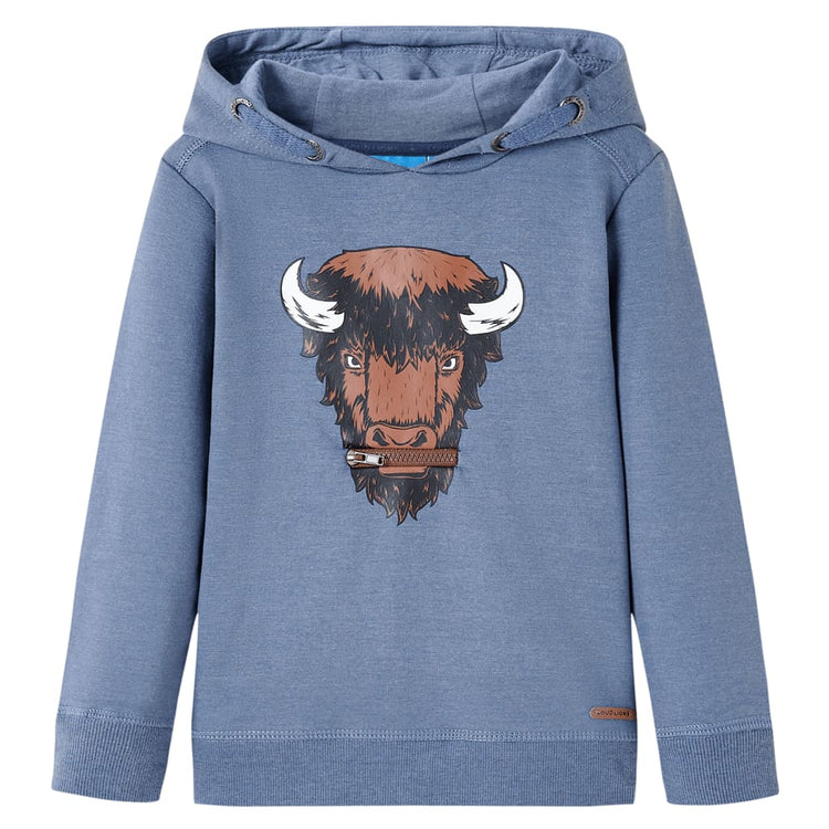 Vidaxl Kinderpullover mit Hood 116 gemischt Blau