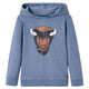 Vidaxl Kinderpullover mit Hood 128 gemischt Blau
