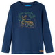Vidaxl Kinderhemd mit langen Ärmeln 128 Marineblau
