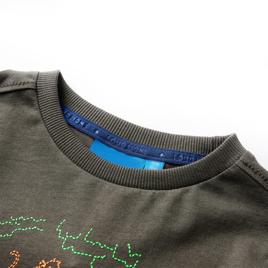Vidaxl -Kinderhemd mit langen Ärmeln 140 Kack -Colored