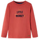 Vidaxl -Kinderhemd mit langen Ärmeln 116 rot -Brown