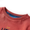 Vidaxl -Kinderhemd mit langen Ärmeln 128 rot -Brown