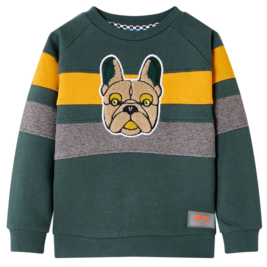 Vidaxl Kinderpullover 140 dunkelgrün