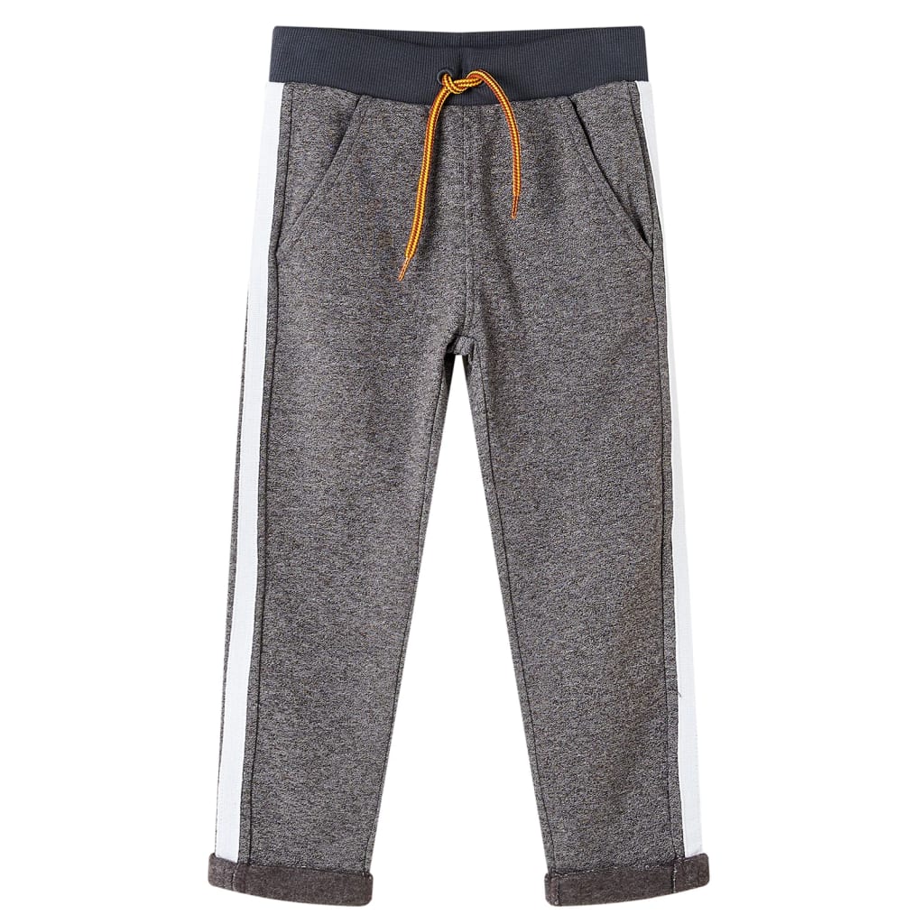 Vidaxl Kinder jogginghose 128 gemischt dunkelgrau