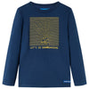 Vidaxl Kinderhemd mit langen Ärmeln 116 Marineblau