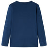Vidaxl Kinderhemd mit langen Ärmeln 116 Marineblau
